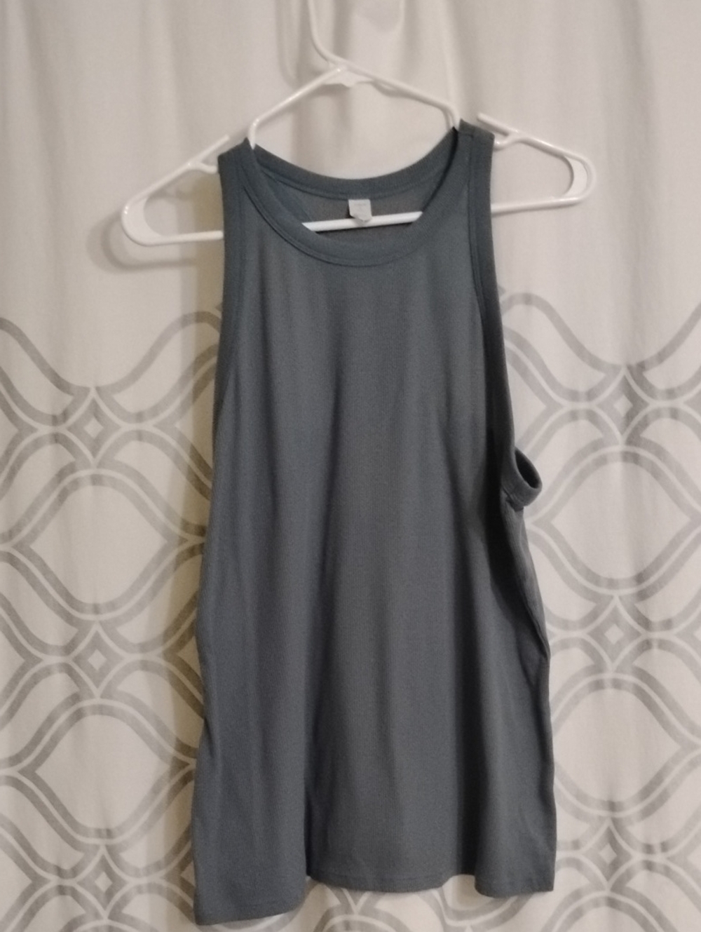 Ultralite Sleeveless Gray/Blue Tank Top